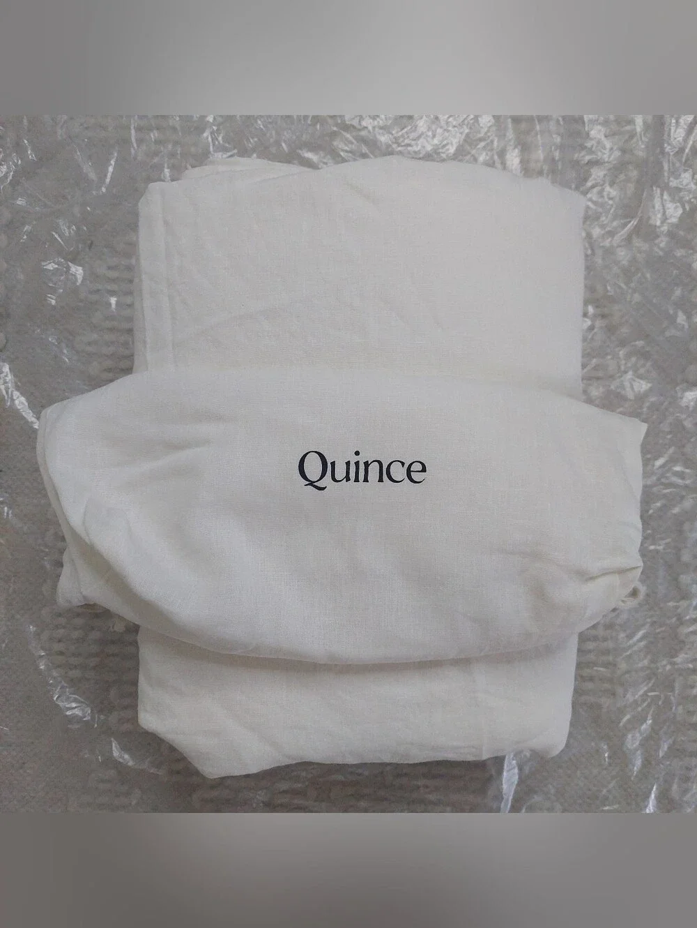 Quince European Linen Ivory Duvet Cover! Sz. King/ Cal King! (124)